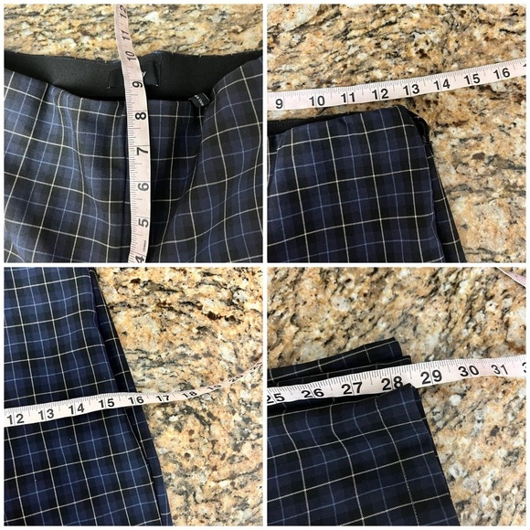 Theory Galway Tech Pants School Girl Academia Preppy Capsule goth Tartan Plaid 4 - Picture 3 of 5